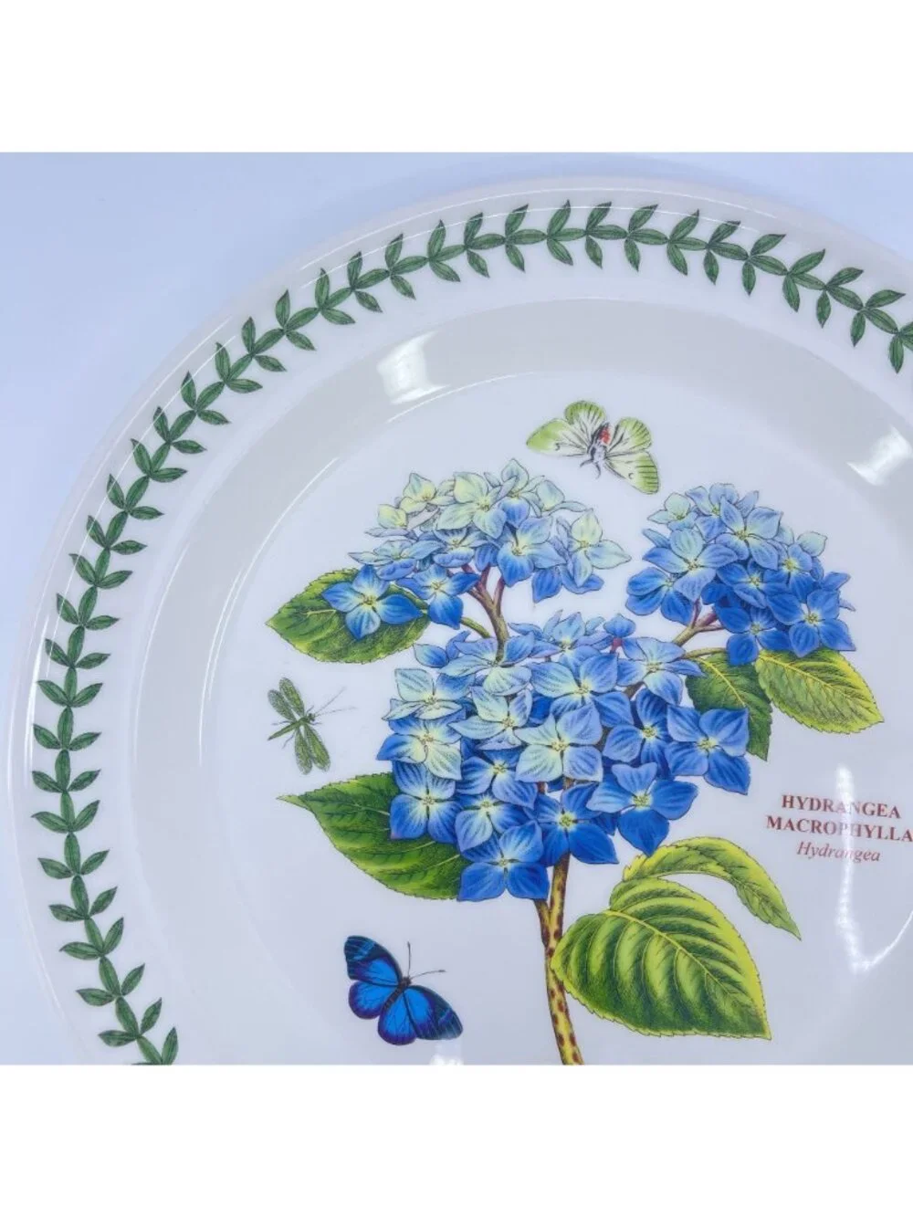 vintage portmeirion botanic garden hydrangea macrophylla plate 10 1/2